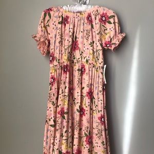 Floral printed maxi dress